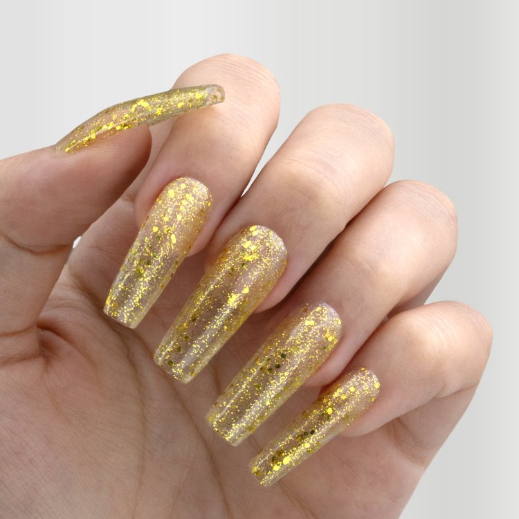 Shellac UV& Led No 079 Gold Glitter&Pailletten, 10ml