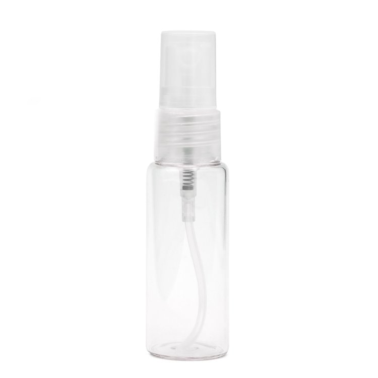 Reiseflasche transparent mit Spreeglas, 20 ml