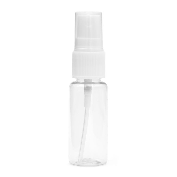 Transparente Reiseflasche mit Spray, plastik, 20 ml