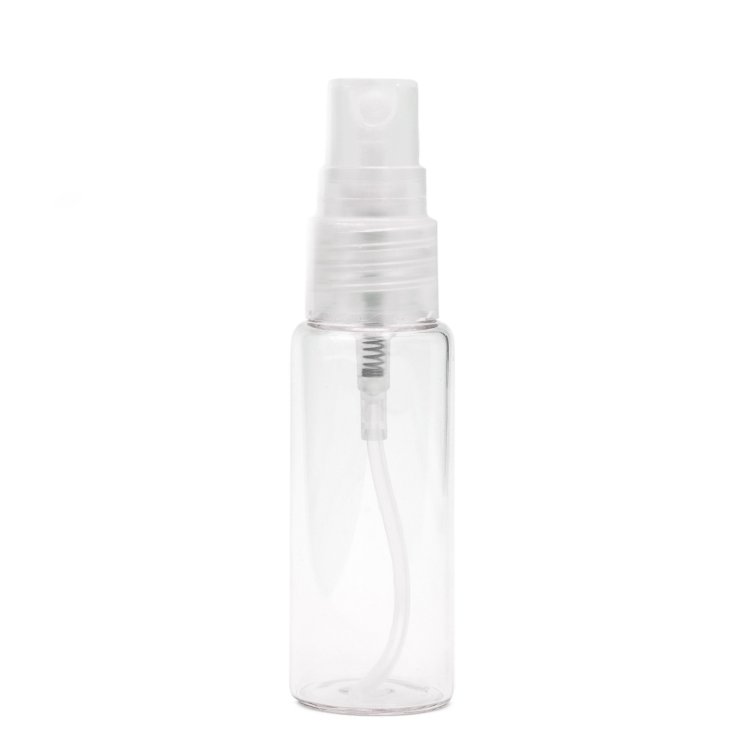 Reiseflasche transparent mit Spreeglas, 20 ml