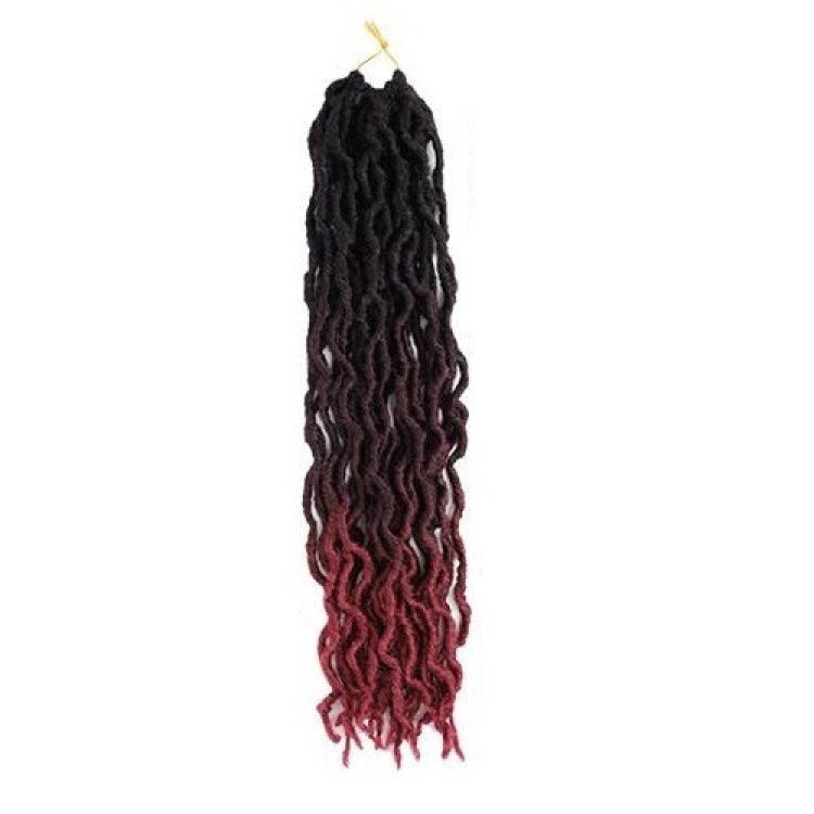 Fertiges Haar für Rasta rot Mahagoni ombre C3 # 100 gr 60cm
