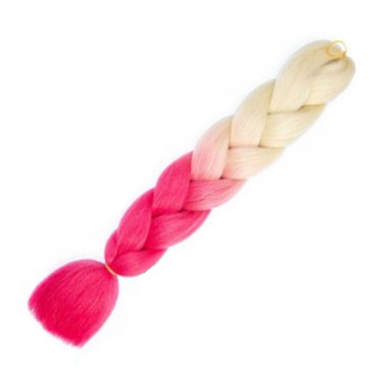Jumbo Braid Synthetic Ombre blond / rosa #B48