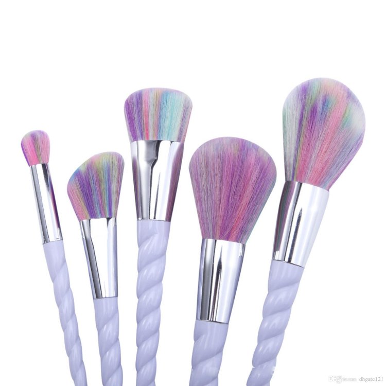 5-teiliges Einhorn Rainbow Make-up-Pinsel-Set