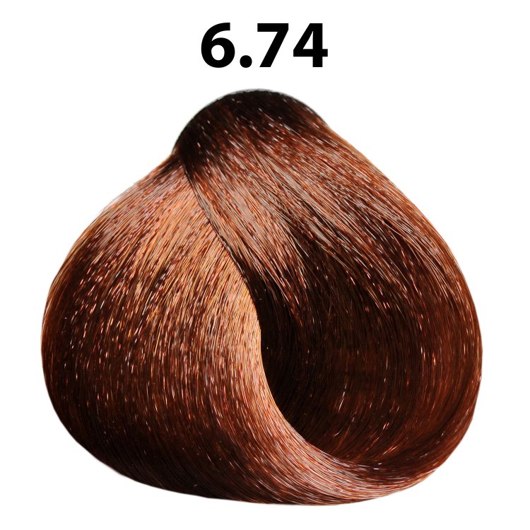 No 6.74  Haarfarbe Dunkelblond Rotbraun Maroon 100ml