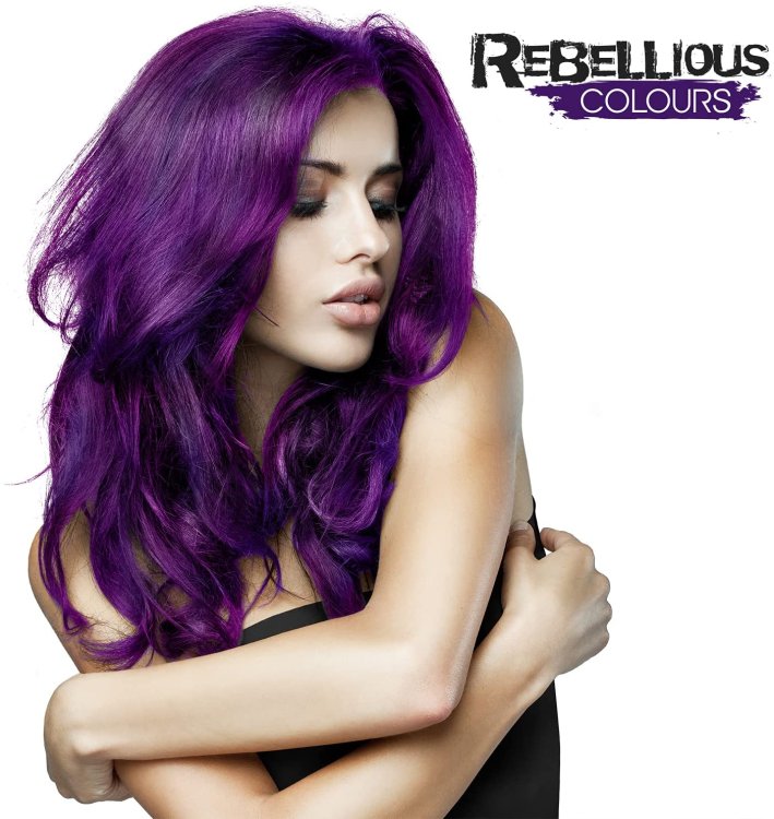 Rebellious semi-permanente Haarfarbe  Purple Fury, 100ml