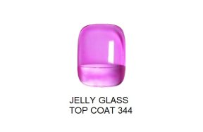 Shellac UV & Led Top Jelly Glass Νο 344 rosa, 10ml