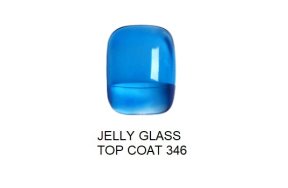 Shellac UV& Led Top Jelly Glass Νο 346 Blau, 10ml