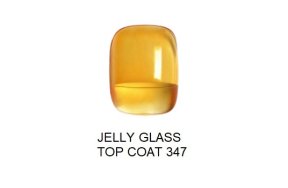 Shellac UV & Led Top Jelly Glass Νο 347 gelb, 10ml