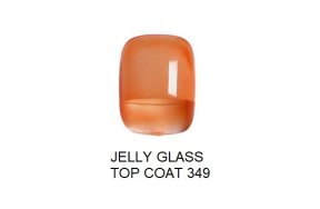Shellac UV & Led Top Jelly Glass Νο 349 Orange, 10ml