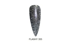 Shellac UV& Led Flashy Νο 355 schwarzer Glitzer, 10ml