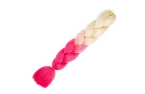 Jumbo Braid Synthetic Ombre blond / rosa #B48